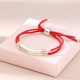 925 Silver Red String Braid Bracelet 925 Silver Red String Braid Bracelet