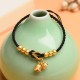 Lily Of The Valley Charm Luck Protection Braided Bracelet