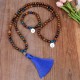 108 Mala Beads Tiger Eye Buddha Strength Necklace 108 Mala Beads Tiger Eye Buddha Strength Necklace