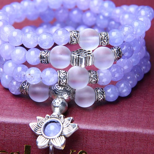 Purple Jasper Bead Strength Mala Bracelet Purple Jasper Bead Strength Mala Bracelet