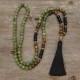 Tibetan Green Jasper Protection Mala Bracelet Tibetan Green Jasper Protection Mala Bracelet