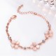 Pink Crystal Four Leaf Clover Bracelet Pink Crystal Four Leaf Clover Bracelet