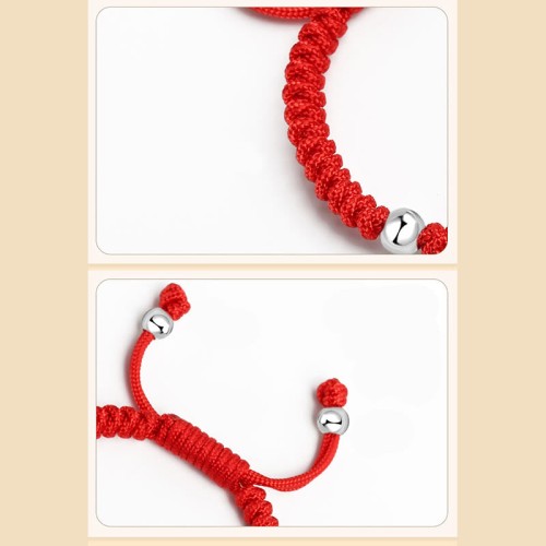 925 Silver King Kong Knot Multicolored String Strength Bracelet