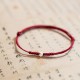 925 Silver Luck Bead Red String Braided Bracelet 925 Silver Luck Bead Red String Braided Bracelet