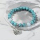 Turquoise Glowstone Lotus Protection Bracelet Turquoise Glowstone Lotus Protection Bracelet