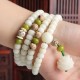 White Jade Bodhi Lotus Mala Necklace Bracelet White Jade Bodhi Lotus Mala Necklace Bracelet