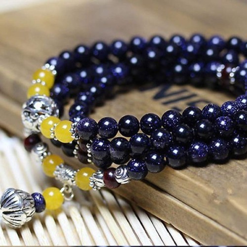 Blue Sandstone Wealth Charm Bracelet Blue Sandstone Wealth Charm Bracelet