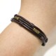Vintage Leather Brown Rope Bracelet Vintage Leather Brown Rope Bracelet