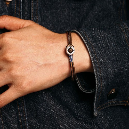 925 Silver Handmade Button Protection Bracelet 925 Silver Handmade Button Protection Bracelet