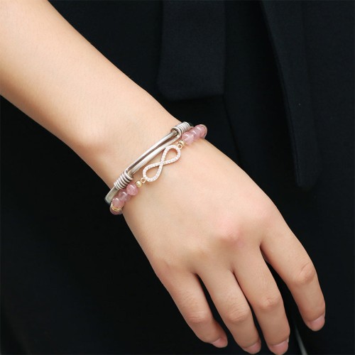 Strawberry Quartz Positivity Healing Bracelet