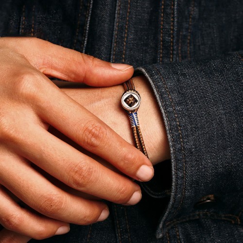 925 Silver Handmade Button Protection Bracelet 925 Silver Handmade Button Protection Bracelet