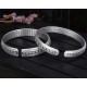 999 Sterling Silver Om Mani Padme Hum Lotus Peace Bracelet 999 Sterling Silver Om Mani Padme Hum Lotus Peace Bracelet