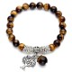 Natural Gemstone Tree of Life Lucky Charm Bracelet