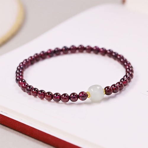 Garnet Jade Bead Purification Bracelet Garnet Jade Bead Purification Bracelet