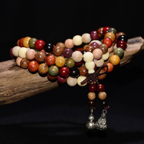 108 Wenge Wood Mala Meditation Bracelet 108 Wenge Wood Mala Meditation Bracelet