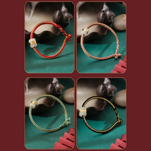 999 Gold Hetian Jade Om Mani Padme Hum Bracelet 999 Gold Hetian Jade Om Mani Padme Hum Bracelet