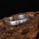 999 Sterling Silver Buddha Head Heart Sutra Serenity Bangle 999 Sterling Silver Buddha Head Heart Sutra Serenity Bangle