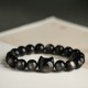 Gold & Silver Sheen Obsidian Lucky Cat Protection Bracelet Gold & Silver Sheen Obsidian Lucky Cat Protection Bracelet