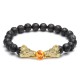 White Turquoise Lava Rock Dragon Blessing Bracelet White Turquoise Lava Rock Dragon Blessing Bracelet