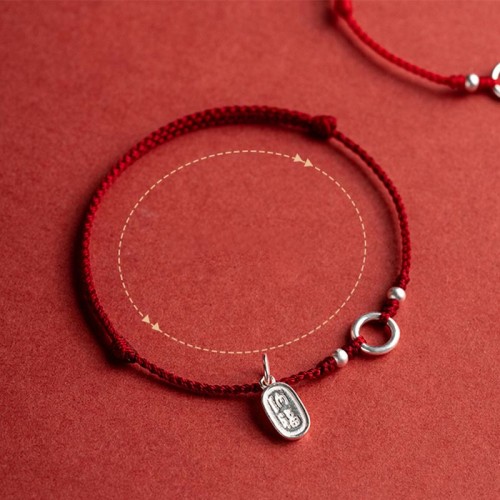 Silver Lucky Lotus Peace Bracelet