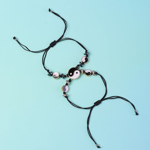 2pcs Yin Yang Hematite Couple Bracelet 2pcs Yin Yang Hematite Couple Bracelet