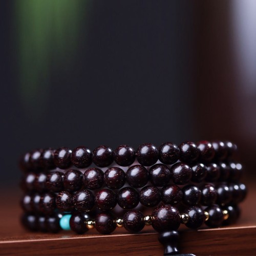 108 Mala Red Sandalwood Lotus Balance Bracelet 108 Mala Red Sandalwood Lotus Balance Bracelet