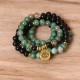 108 Beads Natural Agate Healing Mala Bracelet 108 Beads Natural Agate Healing Mala Bracelet