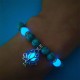 Turquoise Glowstone Lotus Protection Bracelet Turquoise Glowstone Lotus Protection Bracelet