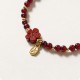14K Gold Garnet Cinnabar Calm Bracelet 14K Gold Garnet Cinnabar Calm Bracelet