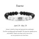 Zodiac Frosted Stone White Turquoise Bracelet Zodiac Frosted Stone White Turquoise Bracelet