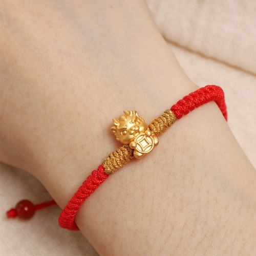 Silver Year of the Dragon Copper Coin Bracelet Silver Year of the Dragon Copper Coin Bracelet