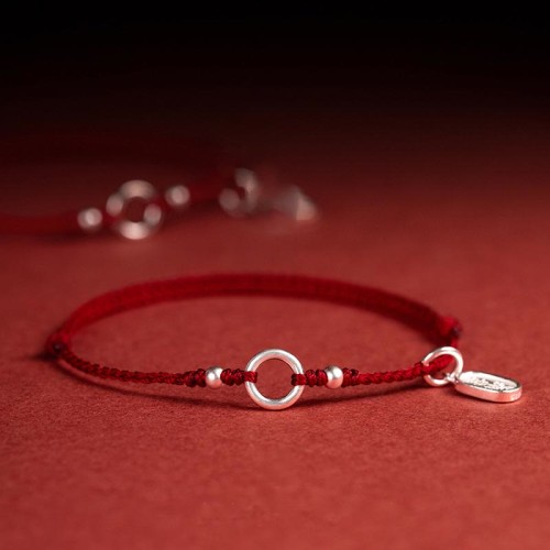 Silver Lucky Lotus Peace Bracelet
