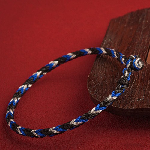 "May Prosperity Fill Your Life" Lucky Multicolored Bracelet "May Prosperity Fill Your Life" Lucky Multicolored Bracelet
