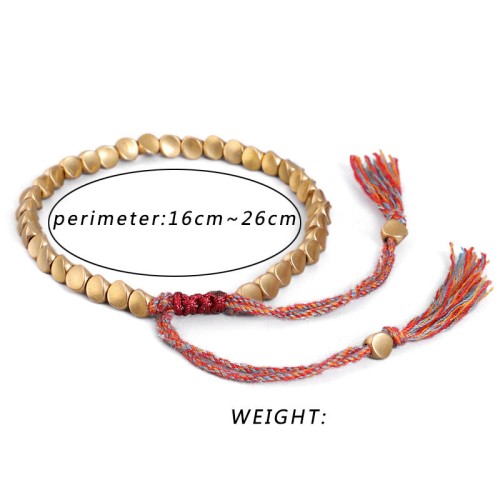 Tibetan Copper Beads Healing Luck Bracelet Tibetan Copper Beads Healing Luck Bracelet