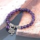 Natural Gemstone Tree of Life Lucky Charm Bracelet