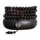 108 Mala Beads Small Leaf Red Sandalwood Amber Bracelet 108 Mala Beads Small Leaf Red Sandalwood Amber Bracelet