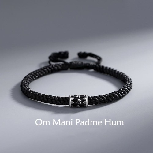 925 Sterling Silver Om Mani Padme Hum Peace Bracelet 925 Sterling Silver Om Mani Padme Hum Peace Bracelet