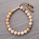 Weathered Stone Om Mani Padme Hum Bracelet