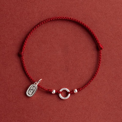 Silver Lucky Lotus Peace Bracelet