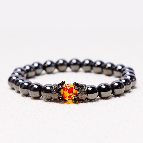 King & Queen Crown Healing Couple Bracelet King & Queen Crown Healing Couple Bracelet