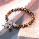 Natural Gemstone Tree of Life Lucky Charm Bracelet