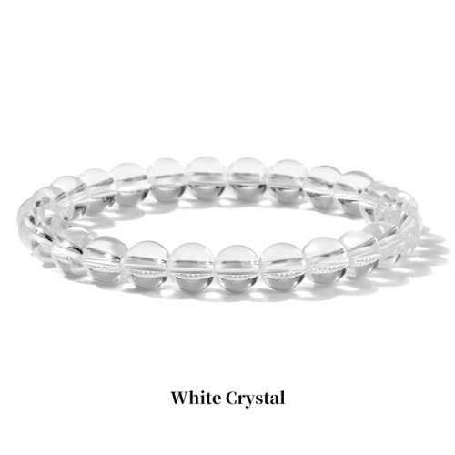 Stone Quartz Healing Beads Bracelet Stone Quartz Healing Beads Bracelet