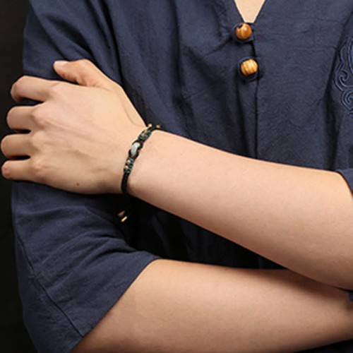 Round Peace Jade Abundance Bracelet Round Peace Jade Abundance Bracelet