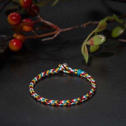 Five Color Thread Protection Braided Bracelet Five Color Thread Protection Braided Bracelet