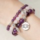 3PCS Natural Quartz Crystal Lotus Healing Bracelet 3PCS Natural Quartz Crystal Lotus Healing Bracelet