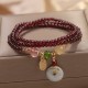 Garnet Strawberry Quartz Koi Fish Bracelet Garnet Strawberry Quartz Koi Fish Bracelet