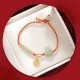 Silver Rabbit Hetian Jade Luck Bracelet