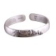 999 Sterling Silver Buddha Head Heart Sutra Serenity Bangle 999 Sterling Silver Buddha Head Heart Sutra Serenity Bangle