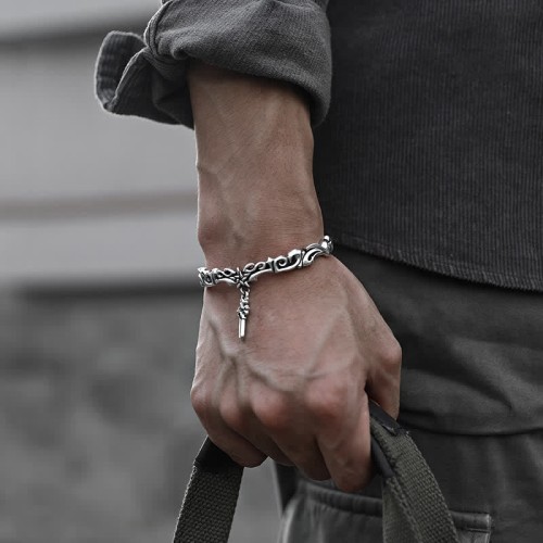 Viking Style Twisted Copper Balance Bracelet