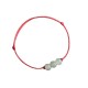 Three Beads Jade Luck String Bracelet Three Beads Jade Luck String Bracelet
